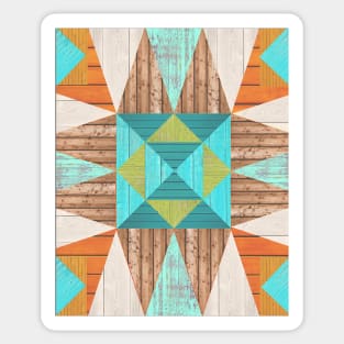 Faded Fall Patchwork Sticker